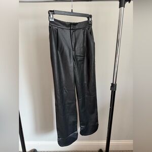 bishop + young Black Leather Pants